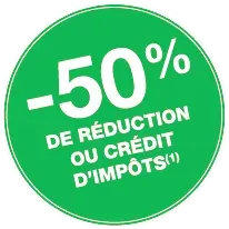 réduction d'impôt 50%